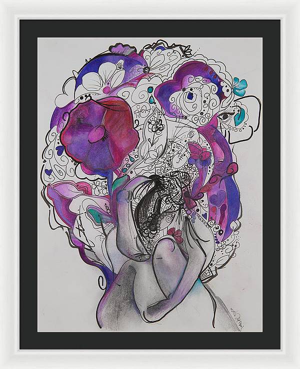 Ground - Zentangle Collection - Framed Print