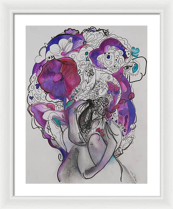 Ground - Zentangle Collection - Framed Print