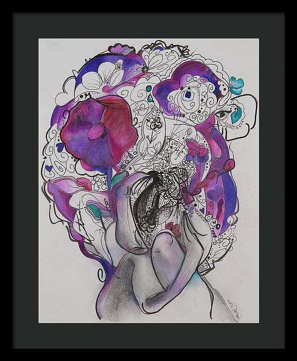 Ground - Zentangle Collection - Framed Print