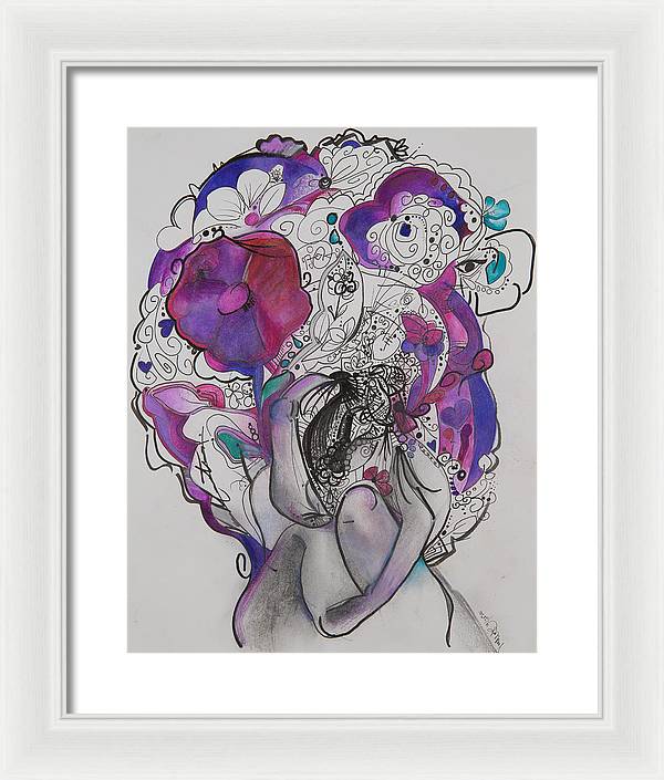 Ground - Zentangle Collection - Framed Print