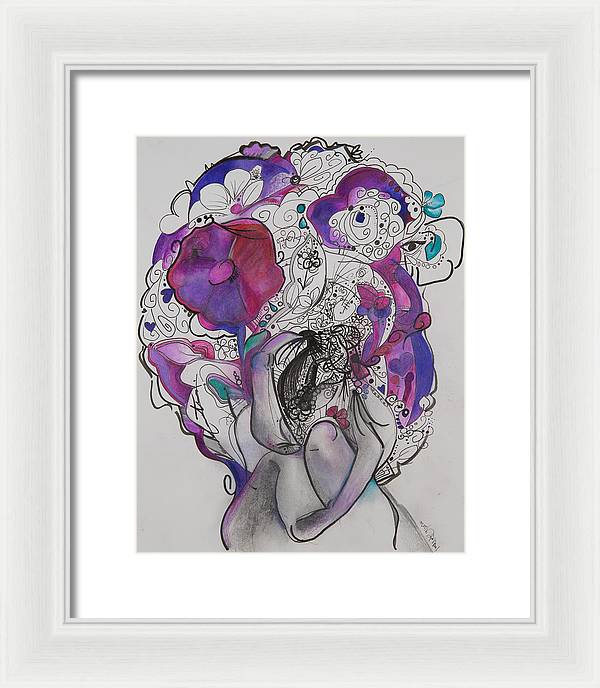 Ground - Zentangle Collection - Framed Print