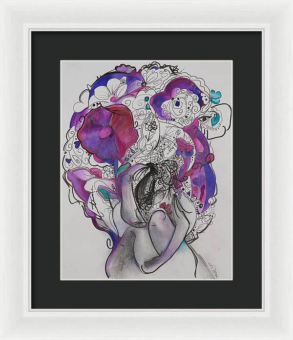 Ground - Zentangle Collection - Framed Print