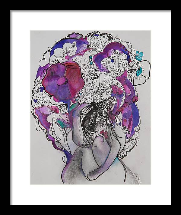 Ground - Zentangle Collection - Framed Print