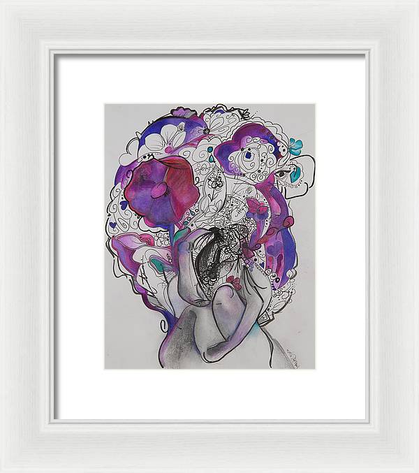 Ground - Zentangle Collection - Framed Print