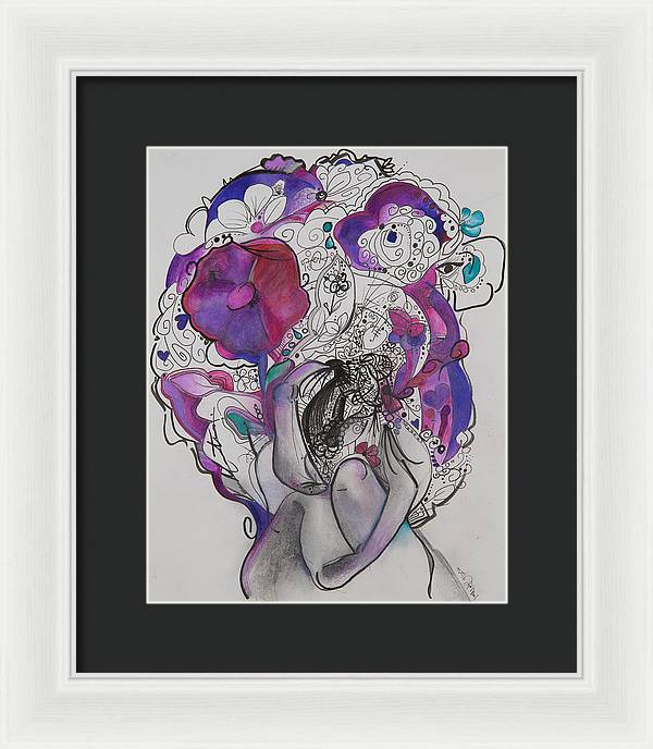 Ground - Zentangle Collection - Framed Print