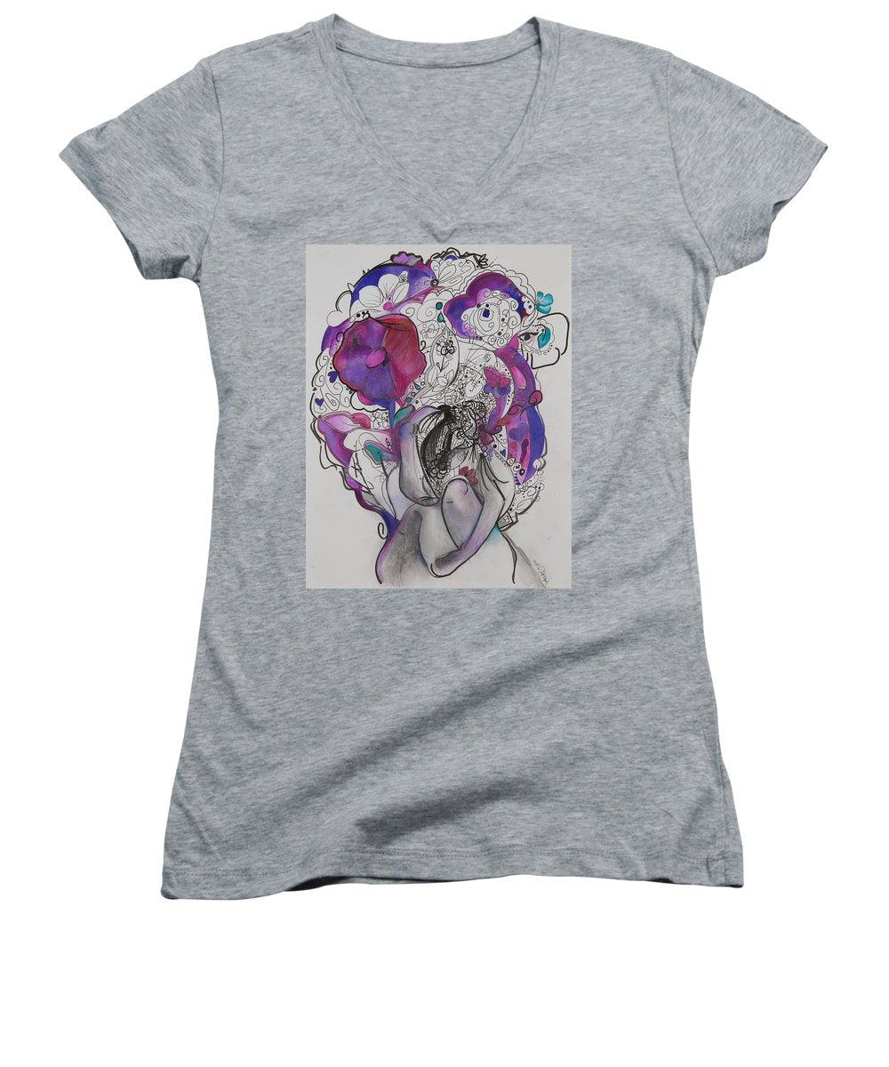 Ground - Zentangle Collection - Women's V-Neck