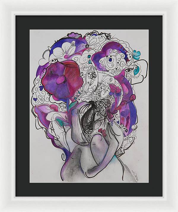 Ground - Zentangle Collection - Framed Print