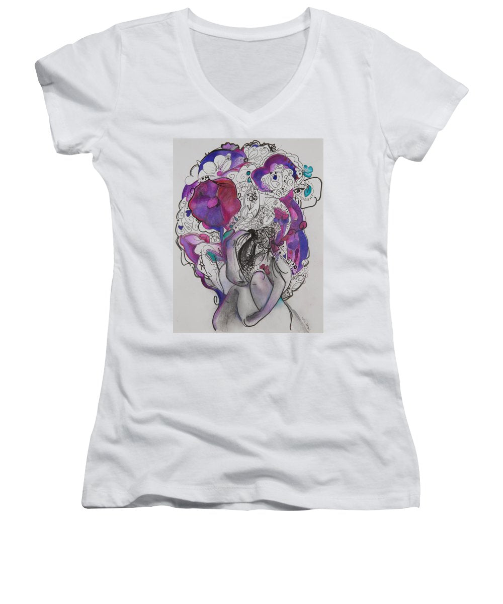 Ground - Zentangle Collection - Women's V-Neck