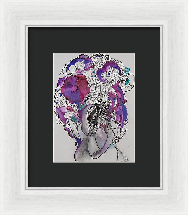 Ground - Zentangle Collection - Framed Print