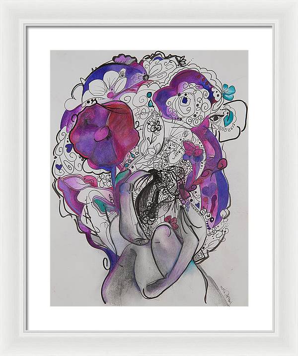 Ground - Zentangle Collection - Framed Print