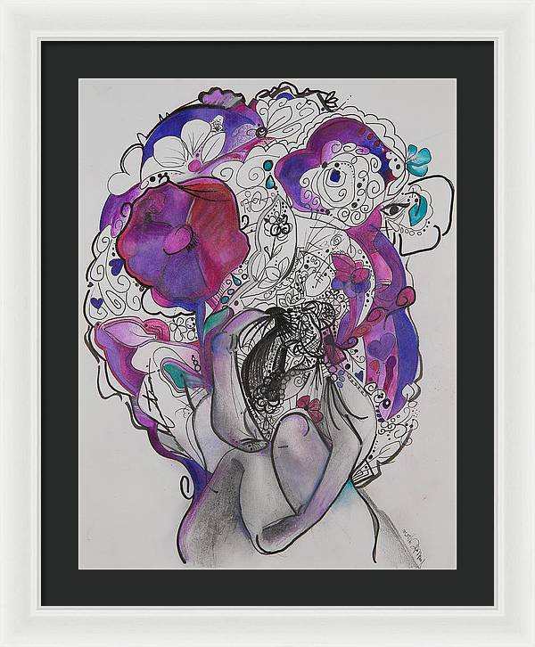 Ground - Zentangle Collection - Framed Print