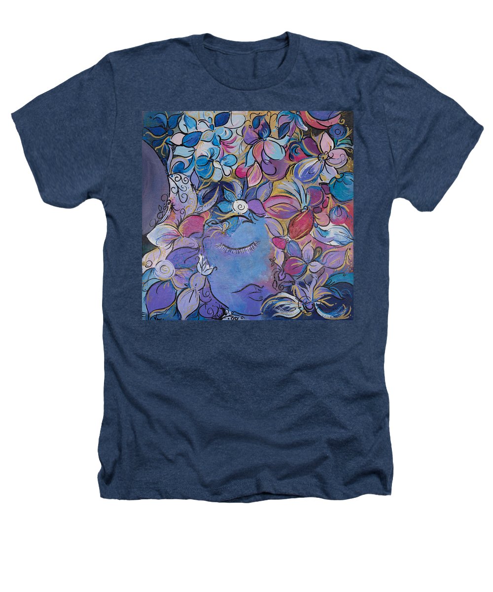 Hidden By Gold - Flower Head Collection - Heathers T-Shirt