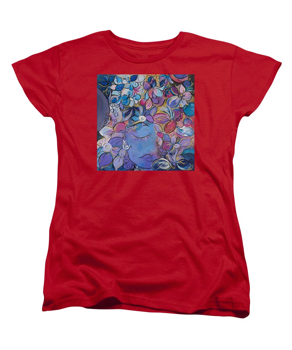 Hidden By Gold - Flower Head Collection - Women's T-Shirt (Standard Fit)