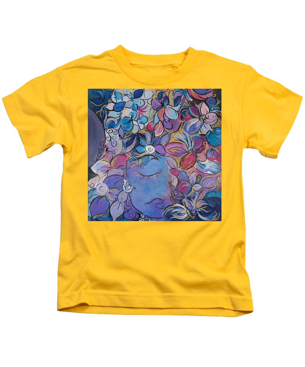 Hidden By Gold - Flower Head Collection - Kids T-Shirt