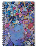 Hidden By Gold - Flower Head Collection - Spiral Notebook