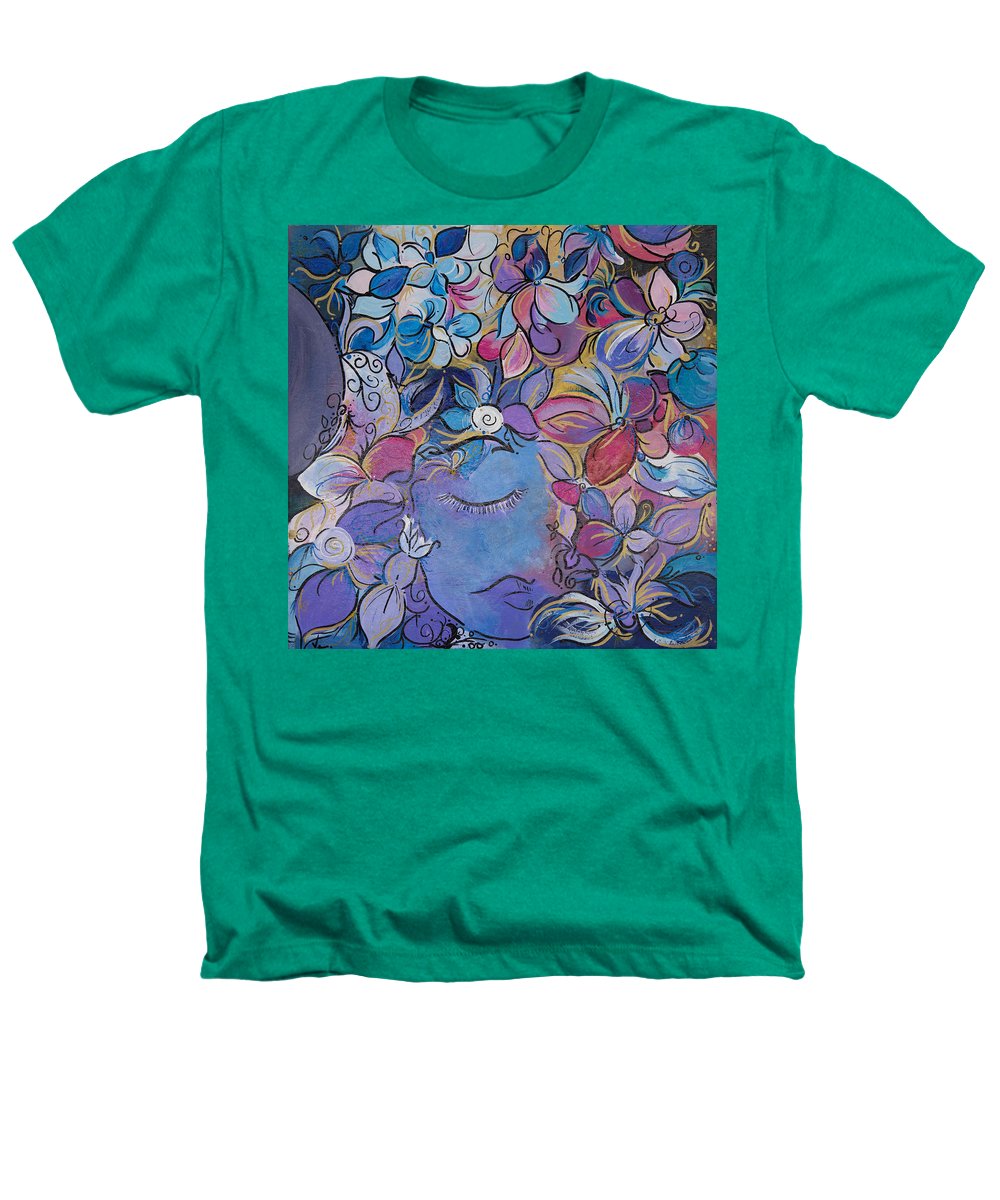 Hidden By Gold - Flower Head Collection - Heathers T-Shirt