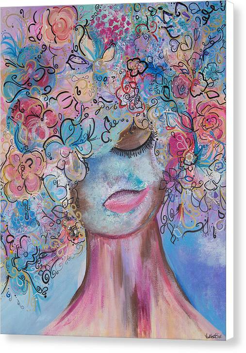 I'm Here - Flower Head Collection - Canvas Print