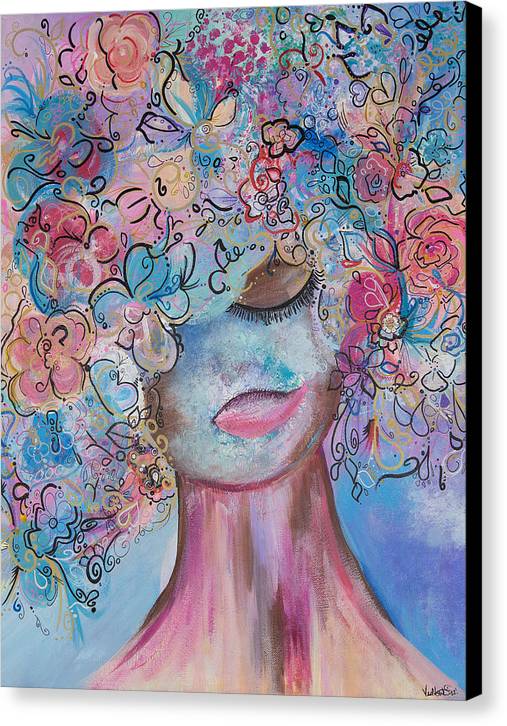 I'm Here - Flower Head Collection - Canvas Print