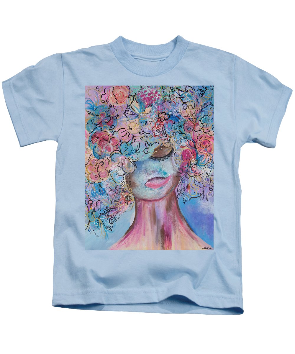 I'm Here - Flower Head Collection - Kids T-Shirt