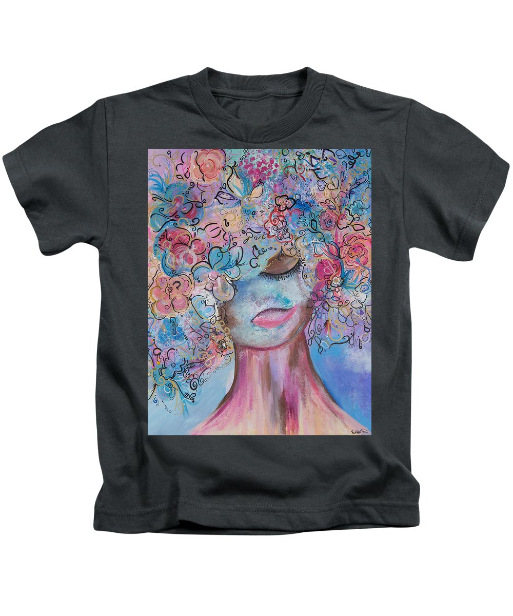 I'm Here - Flower Head Collection - Kids T-Shirt