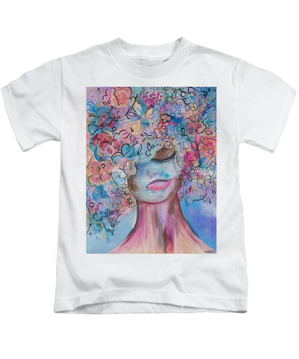 I'm Here - Flower Head Collection - Kids T-Shirt