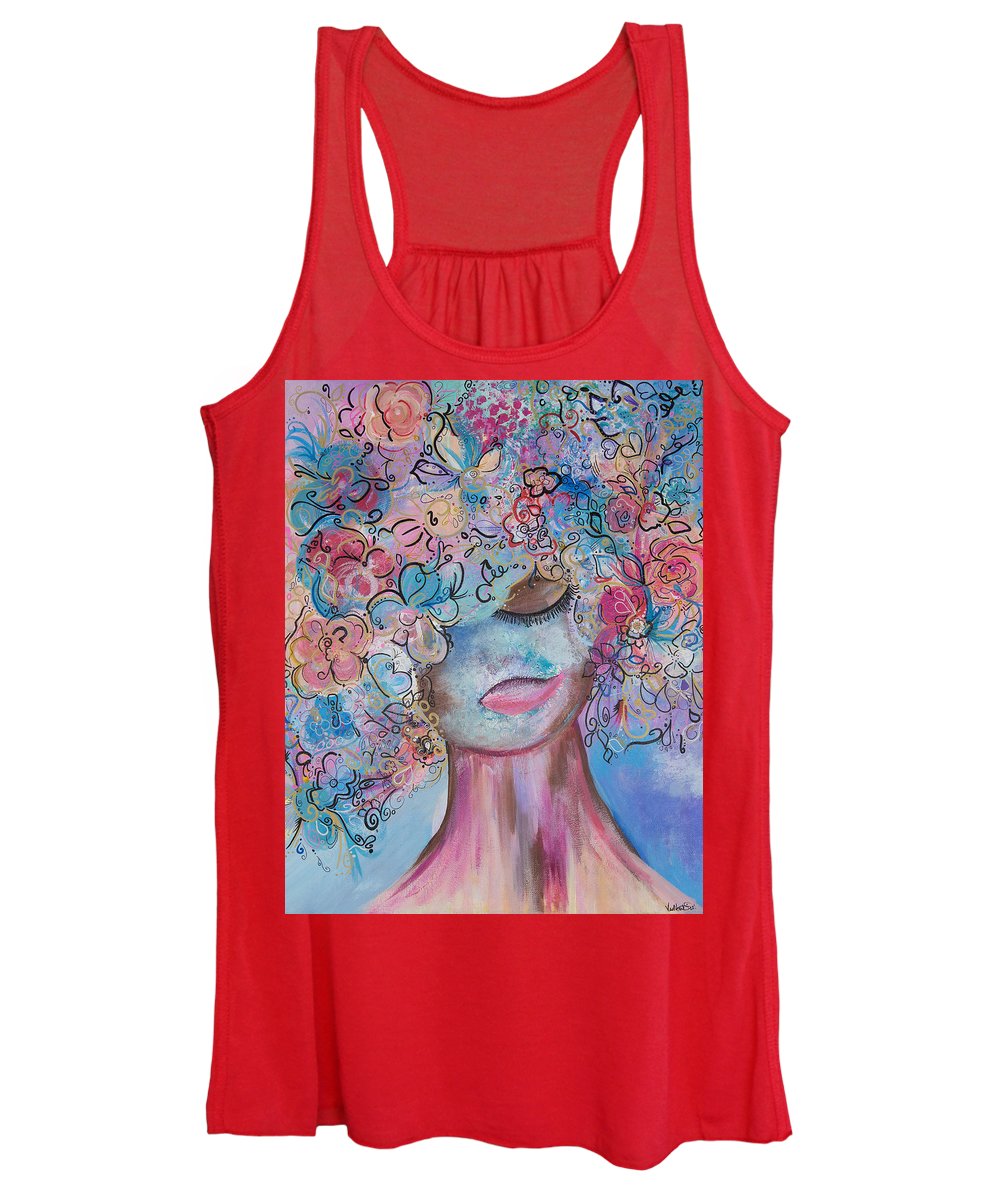 I'm Here - Flower Head Collection - Women's Tank Top