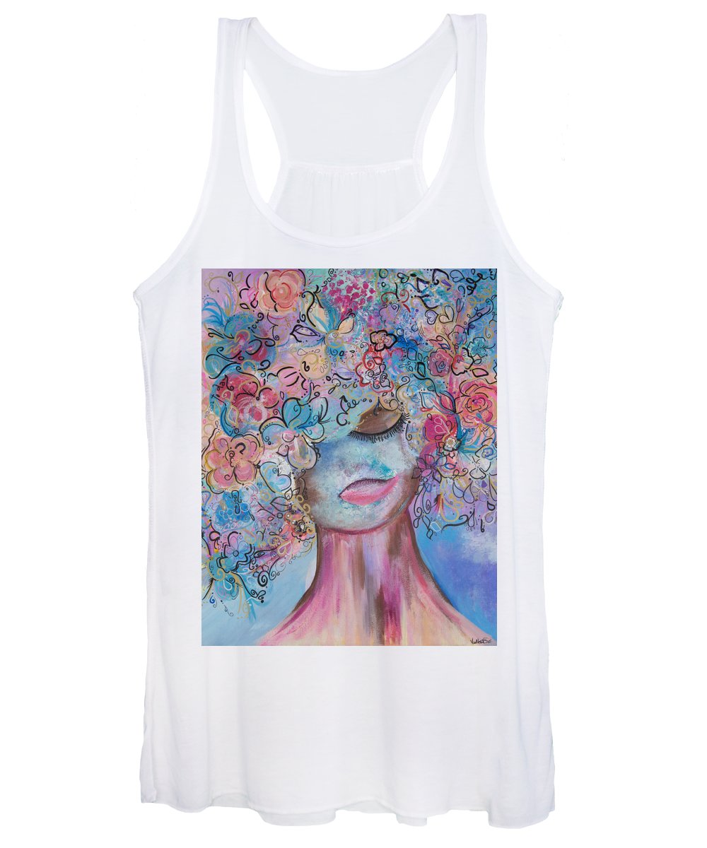 I'm Here - Flower Head Collection - Women's Tank Top