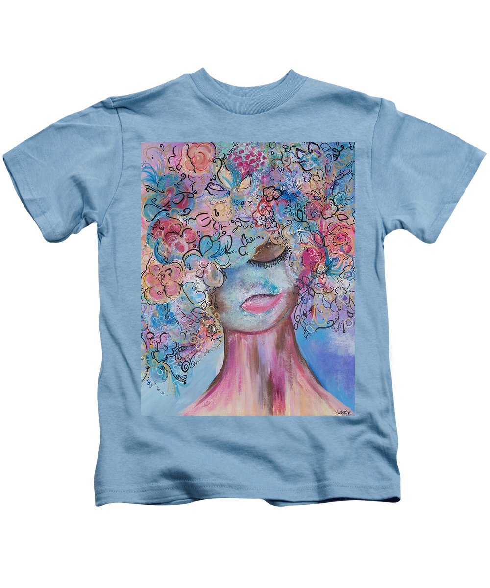 I'm Here - Flower Head Collection - Kids T-Shirt