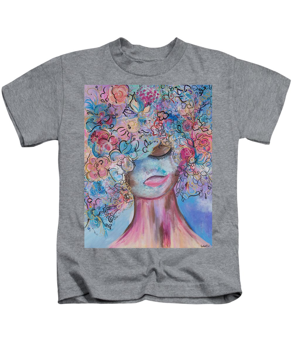 I'm Here - Flower Head Collection - Kids T-Shirt