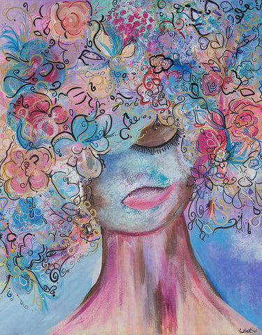 I'm Here - Flower Head Collection - Art Print