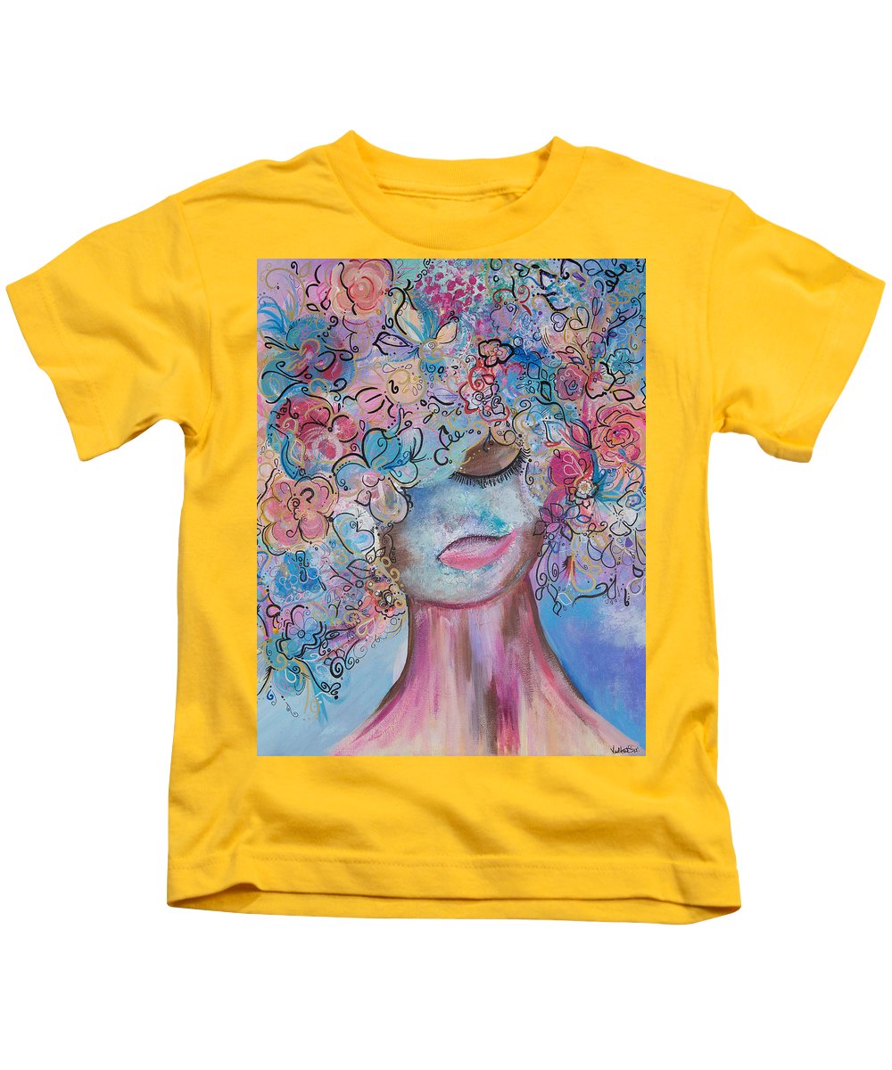 I'm Here - Flower Head Collection - Kids T-Shirt