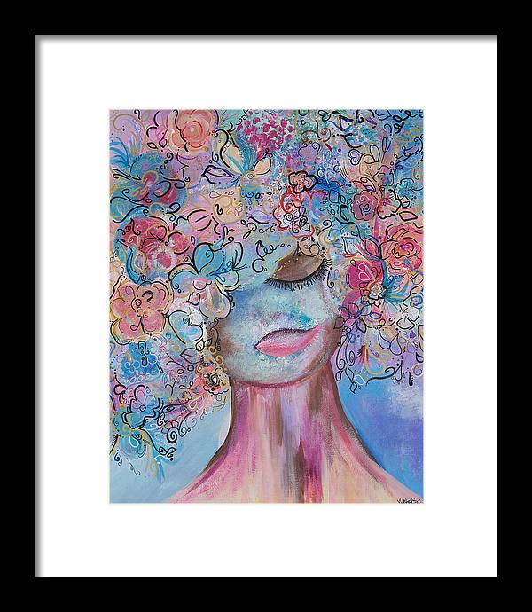 I'm Here - Flower Head Collection - Framed Print