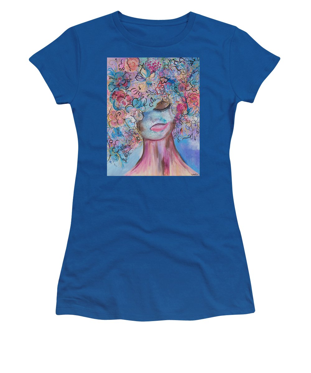 I'm Here - Flower Head Collection - Women's T-Shirt