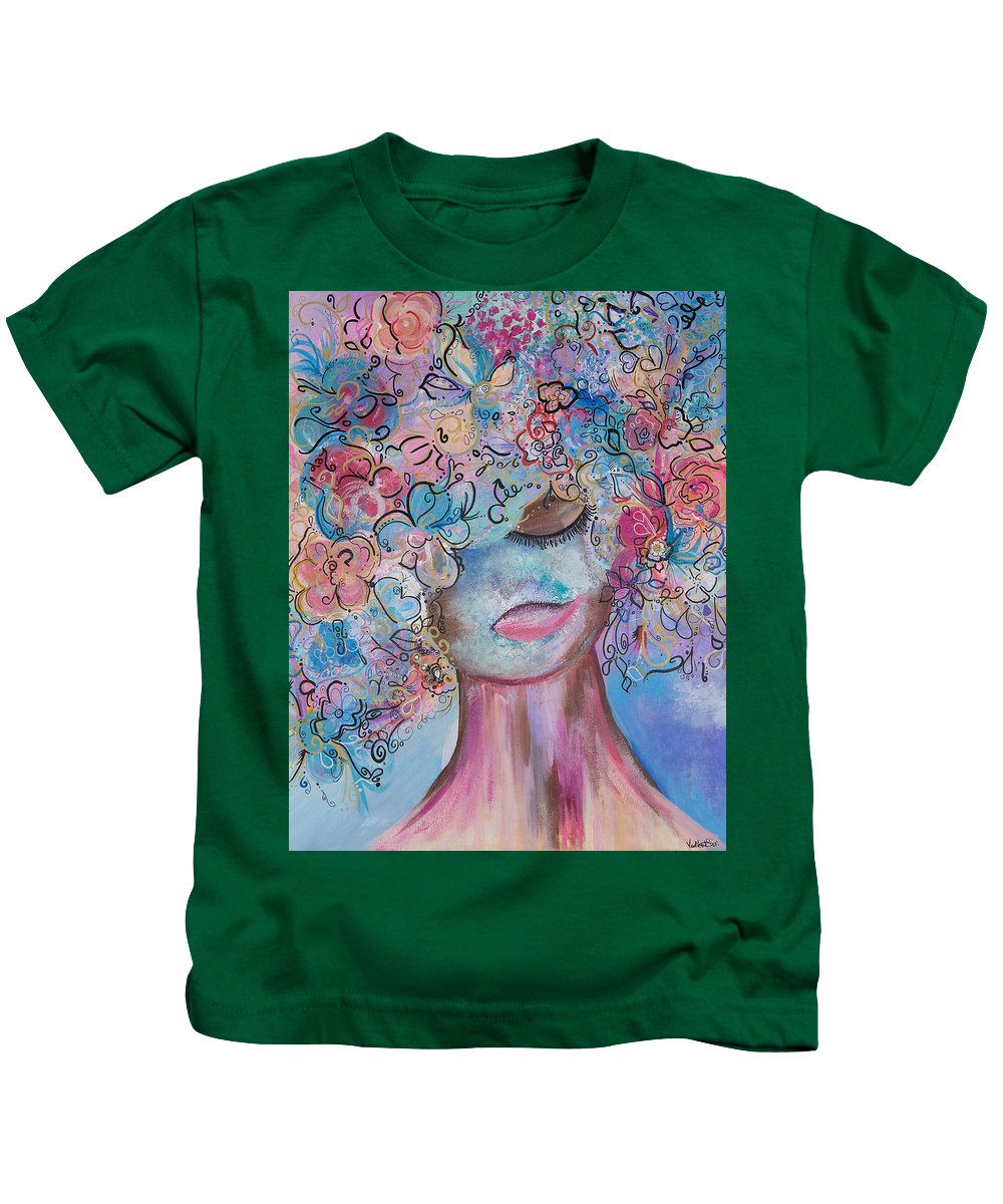 I'm Here - Flower Head Collection - Kids T-Shirt