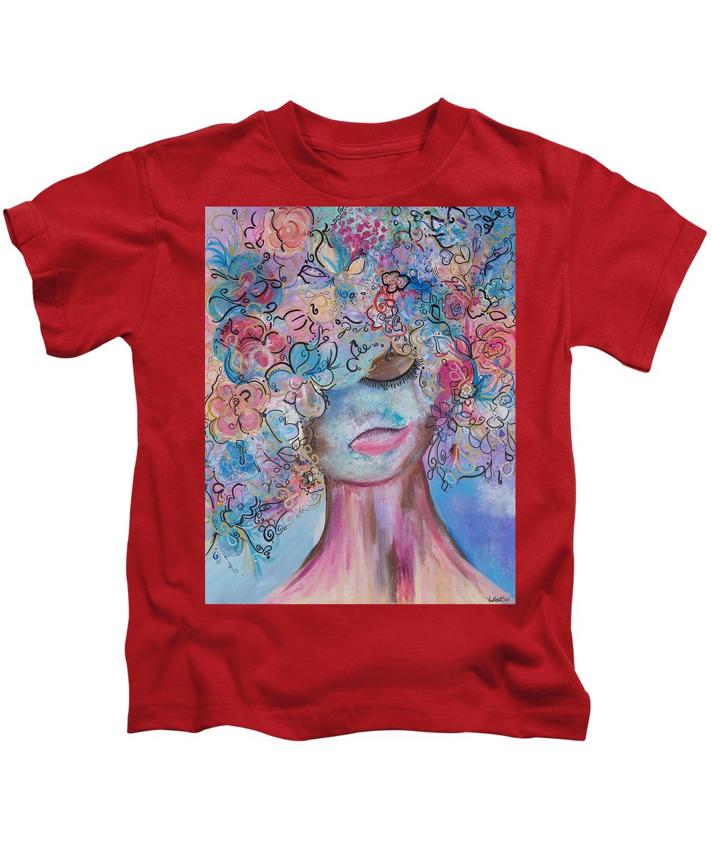 I'm Here - Flower Head Collection - Kids T-Shirt