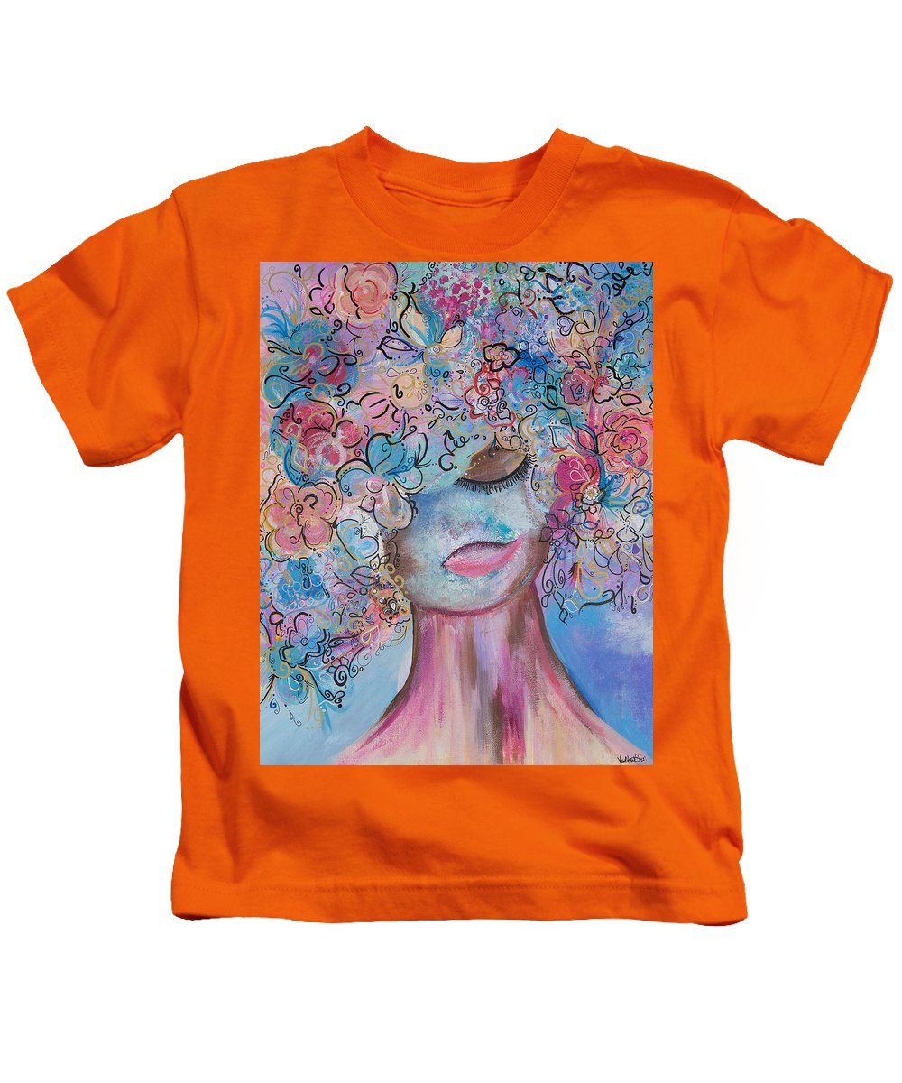 I'm Here - Flower Head Collection - Kids T-Shirt