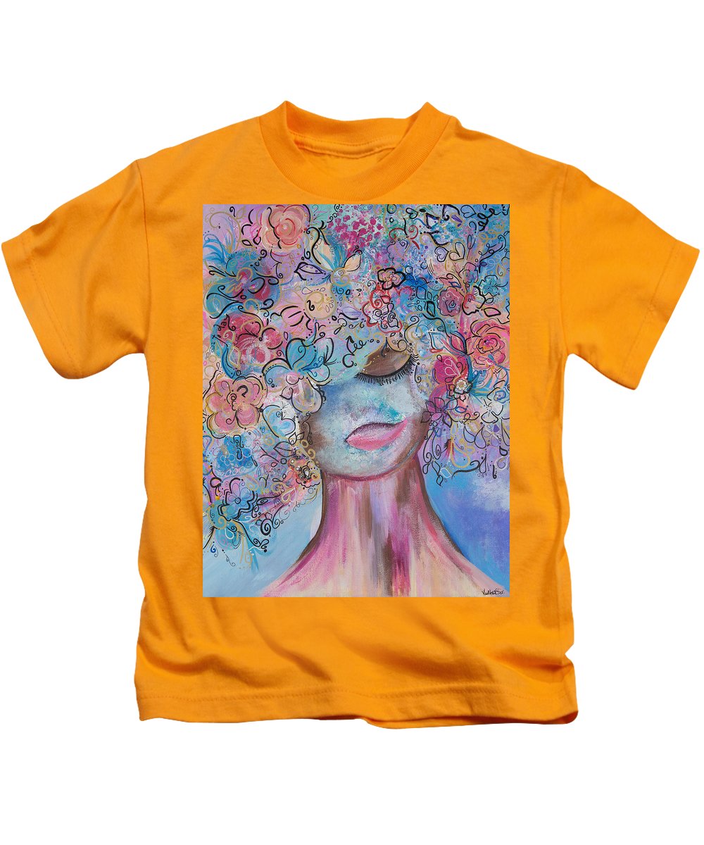 I'm Here - Flower Head Collection - Kids T-Shirt