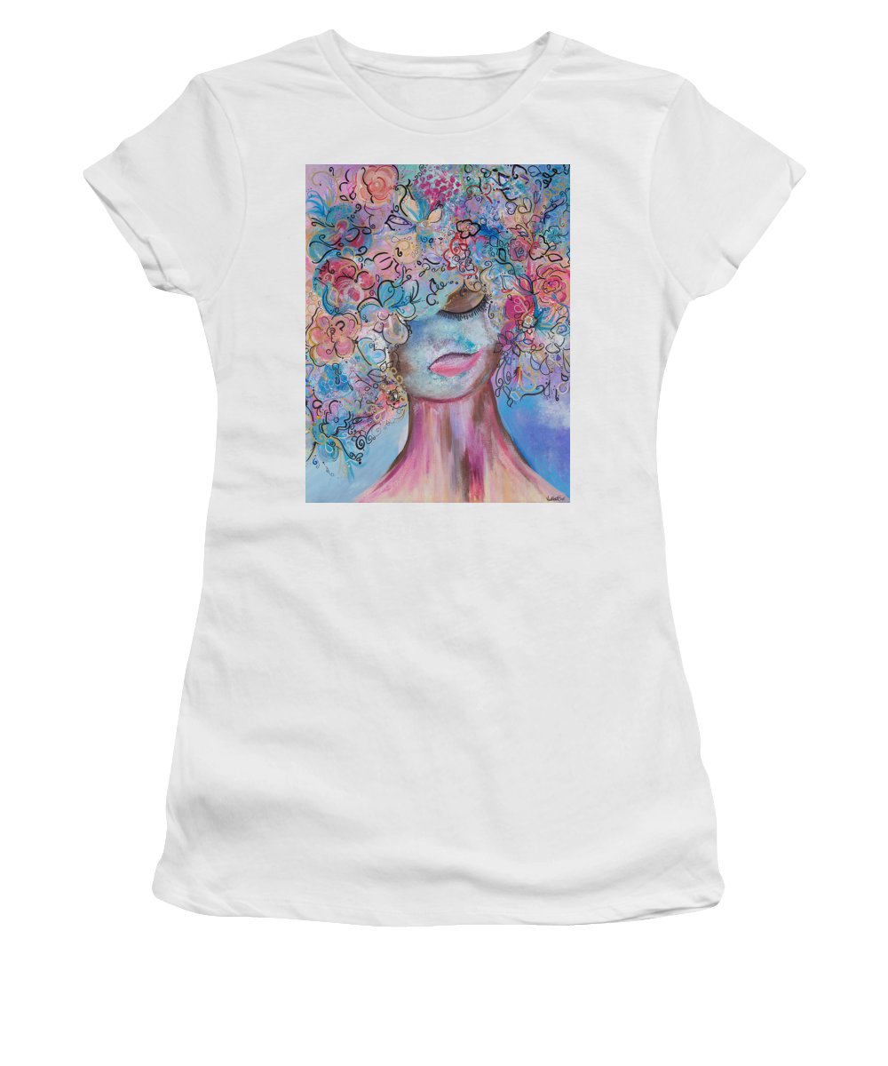 I'm Here - Flower Head Collection - Women's T-Shirt