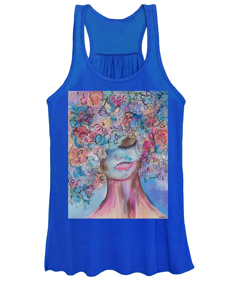 I'm Here - Flower Head Collection - Women's Tank Top