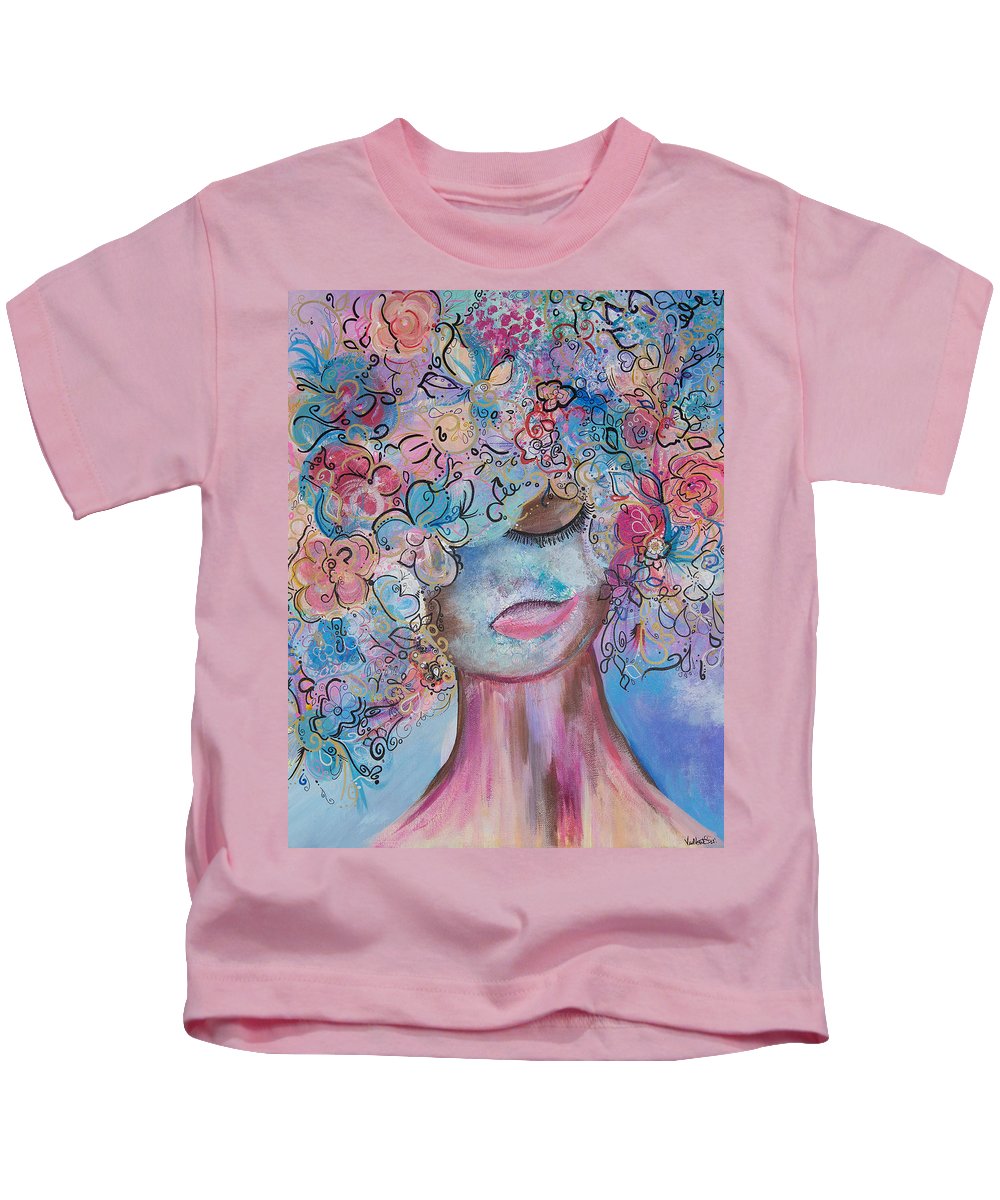 I'm Here - Flower Head Collection - Kids T-Shirt