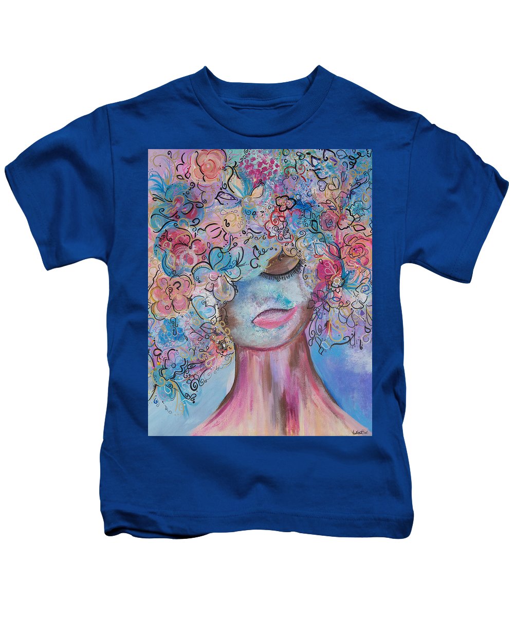 I'm Here - Flower Head Collection - Kids T-Shirt