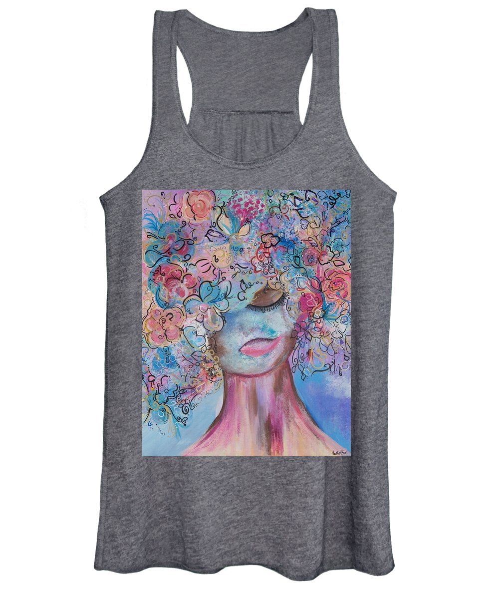 I'm Here - Flower Head Collection - Women's Tank Top