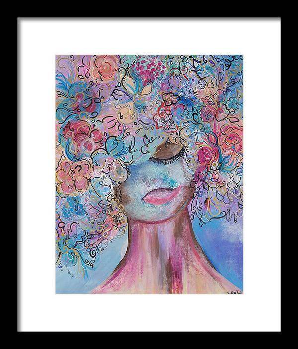 I'm Here - Flower Head Collection - Framed Print