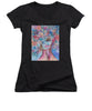 I'm Here - Flower Head Collection - Women's V-Neck