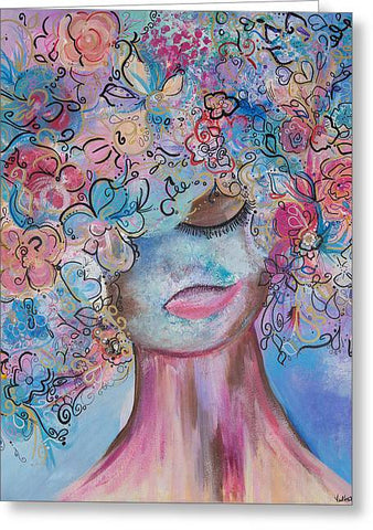 I'm Here - Flower Head Collection - Greeting Card