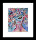 I'm Here - Flower Head Collection - Framed Print