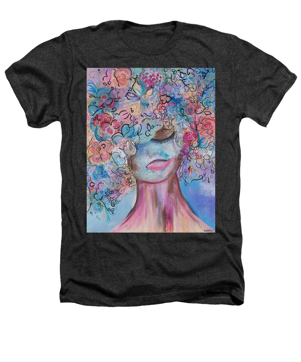 I'm Here - Flower Head Collection - Heathers T-Shirt