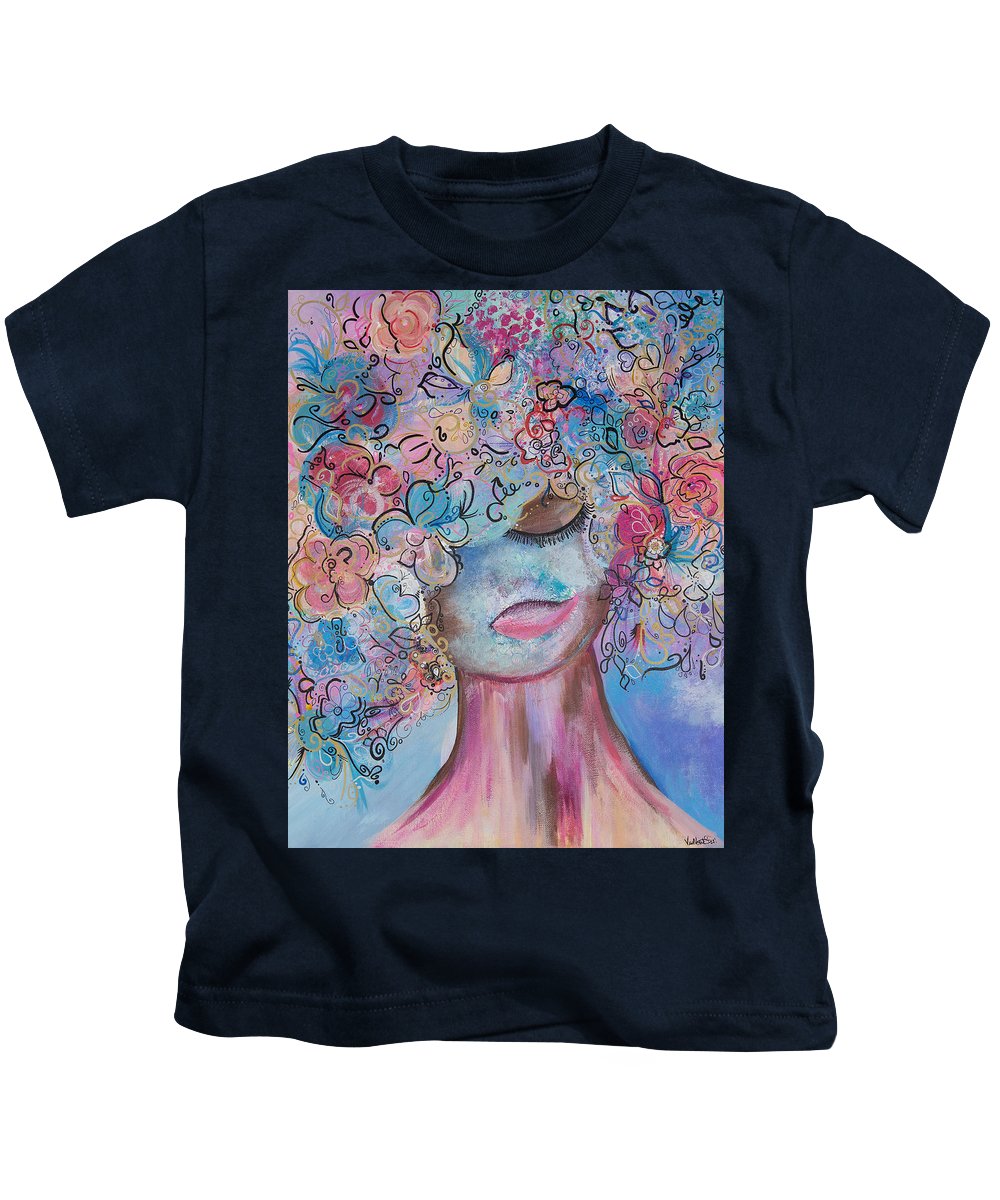 I'm Here - Flower Head Collection - Kids T-Shirt