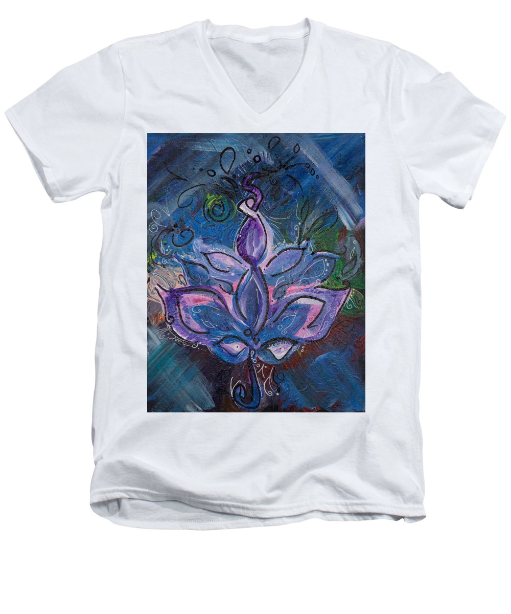 Muddy Lotus - Zen Collection - Men's V-Neck T-Shirt