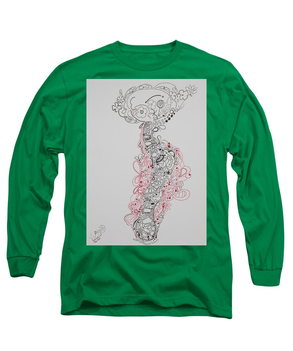 Pain and Growth - Zentangle Collection - Long Sleeve T-Shirt